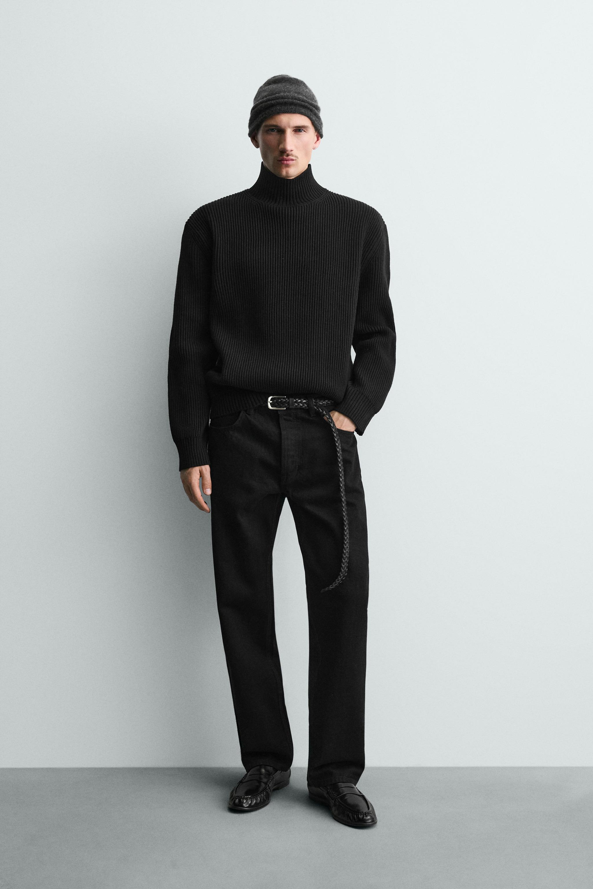 HIGH NECK TEXTURED JUMPER